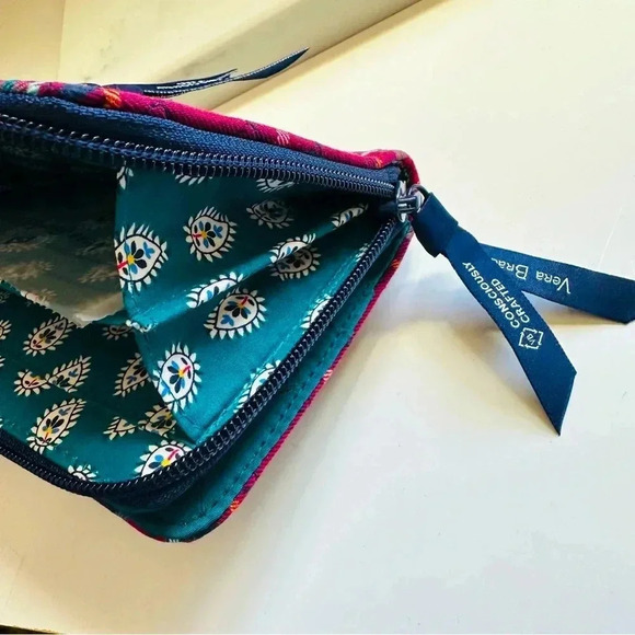 NWT Vera Bradley RFID Turnlock Wallet - Tartan Plaid - Picture 8 of 10